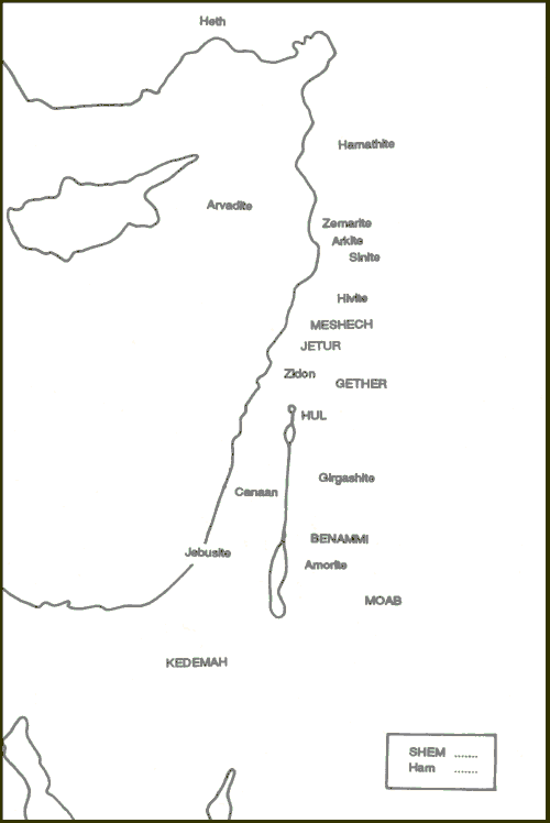 Semitic majority in
Palestine